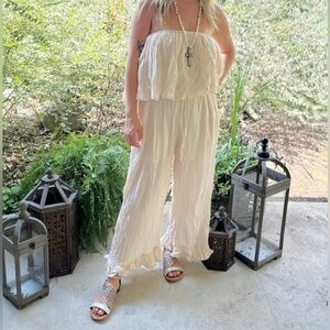 Jaded Gypsy The WC Romper in Parchment O/S